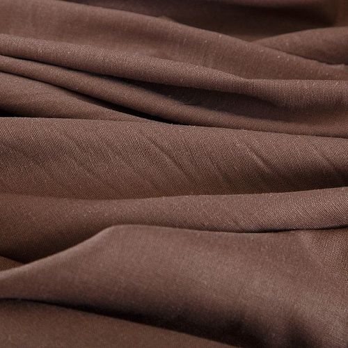 Лен-вискоза стрейч 035-18751 ореховый