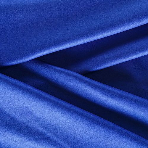 Замша искусственная 018-05643 синий электрик однотонный