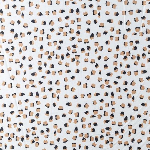 Вискоза "Лоренцо" 036-08094 молочный принтованный