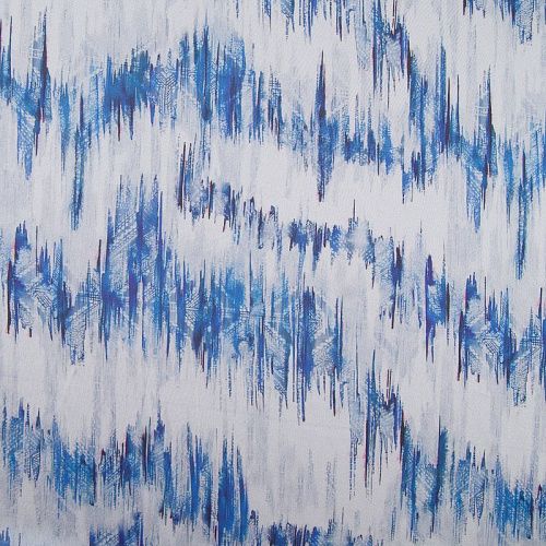 Шифон 068-17392 белый принтованный