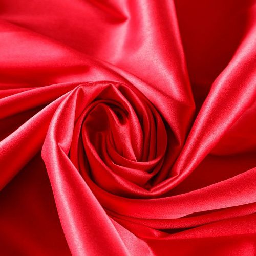 Сатин стрейч 001-08130 малиново-красный однотонный