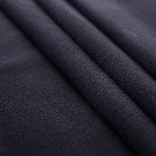 Бархат хлопковый 002-19955 черный однотонный