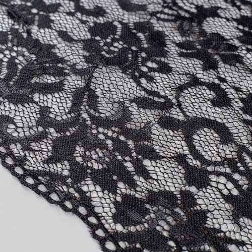 Кружево эластичное 230 мм Ф01-0280 черный