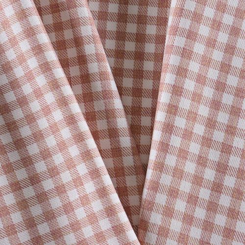 Ткань костюмная 025-11805 молочно-розовый клетка