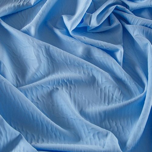 Ткань костюмная стрейч 025-13880 небесно-голубой однотонный