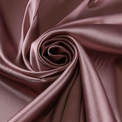 Шелк натуральный стрейч 064-11949 розовый антик однотонный