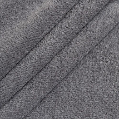 Ткань портьерная шенилл H-300 см 09-02-15440 серый камень однотонный