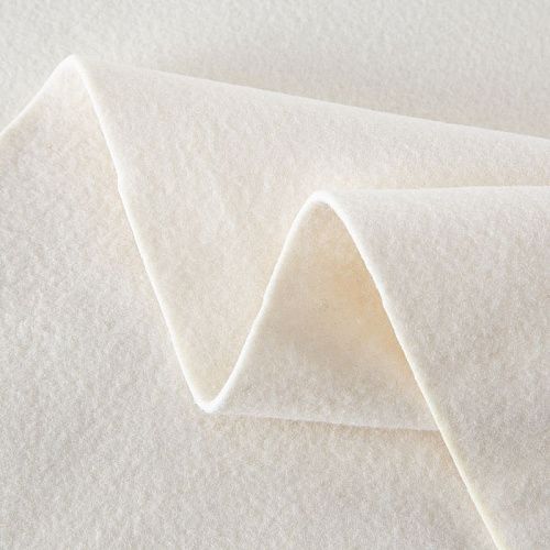 Ткань пальтовая 040-20252 молочный однотонный