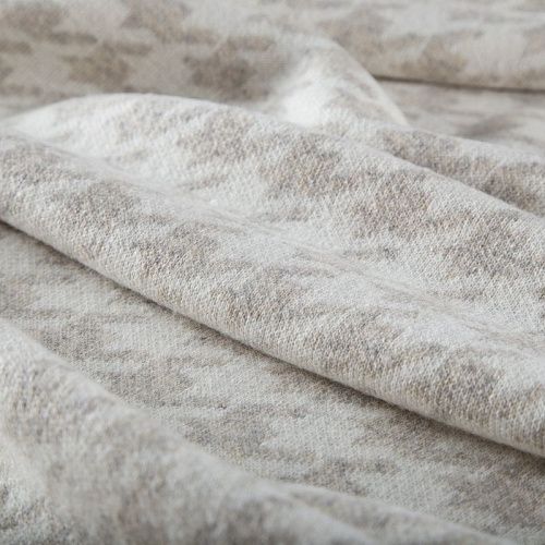 Трикотаж шерстяной вязаный 056-19826 молочно-бежевый