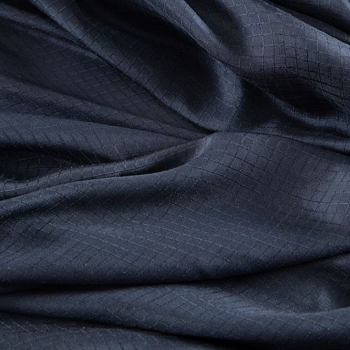 Шелк натуральный 064-20323 черный жаккардовый