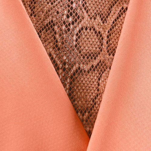 Экокожа на трикотажной основе 070-12017 персиковый