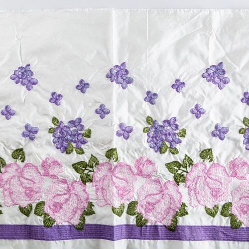 Тафта с вышивкой 051-02932 белый