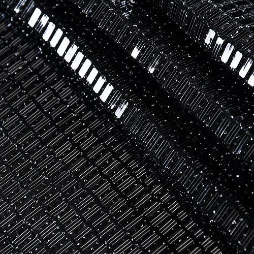 Трикотаж с пайетками 056-11078 черный