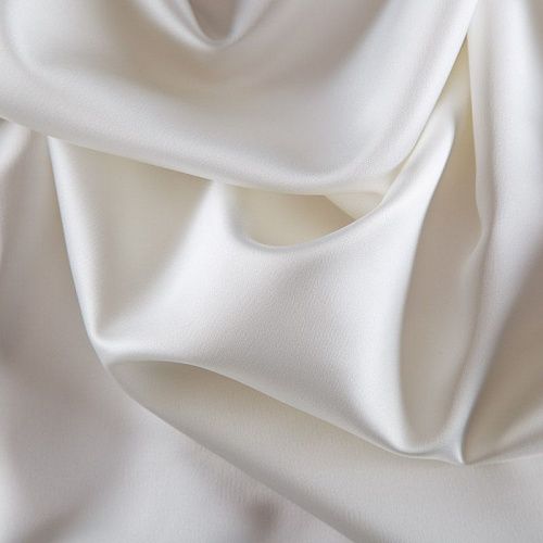 Сатин стрейч Dolce&Gabbana 001-16454 айвори однотонный