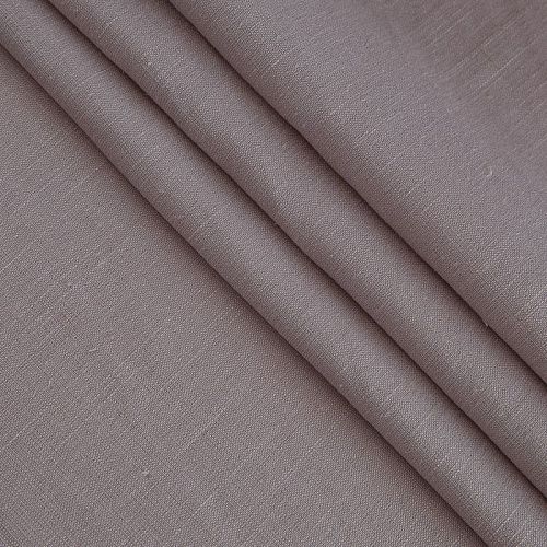 Лен-вискоза 035-17493 серо-бежевый однотонный