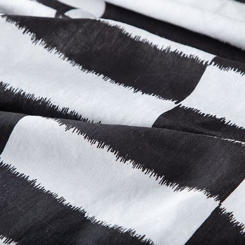 Лен натуральный 035-19899 черно-белый