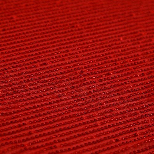 Пайетки на сетке 055-17900 красный