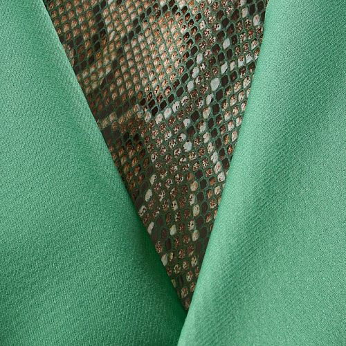 Экокожа на трикотажной основе 070-12011 зеленый