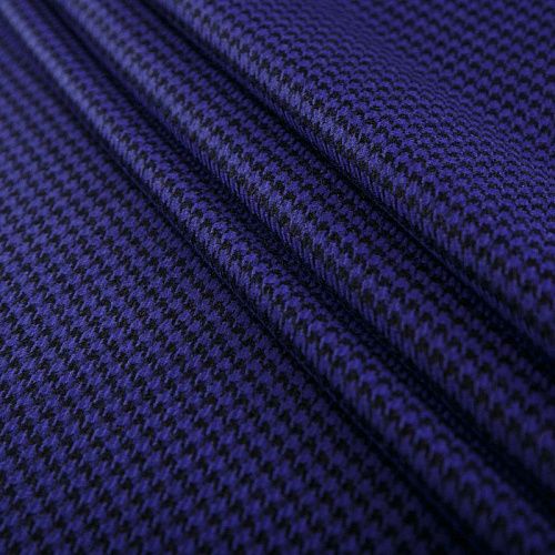 Ткань костюмная 025-14633 королевский фиолетовый принтованный