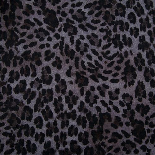 Креп плательный 026-12453 серый принтованный