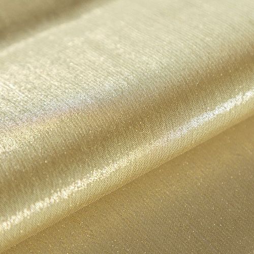 Шифон с напылением 068-09775 зеленое золото однотонный