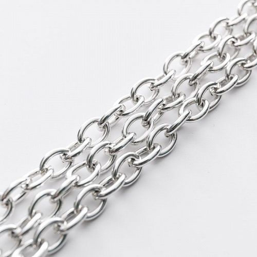 Цепь декоративная 5 мм металл 172-5-под никель 