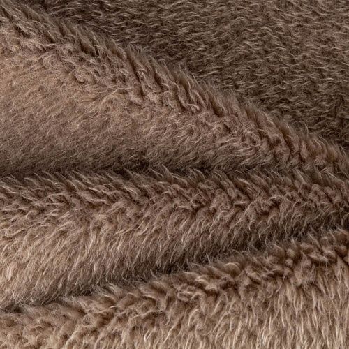 Мех искусственный К36-233 серо-бежевый однотонный