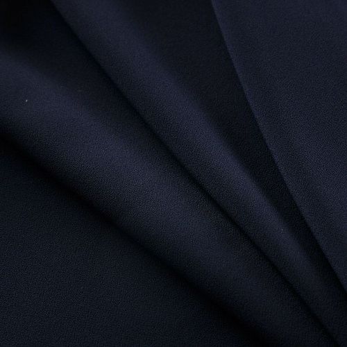 Креп стрейч 026-17262 черный однотонный