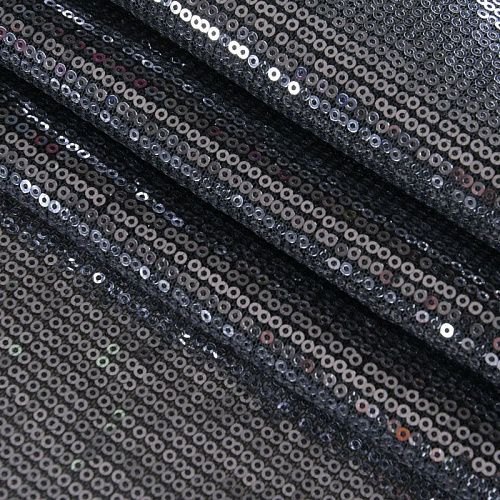 Пайетки на сетке 055-11777 серебристый