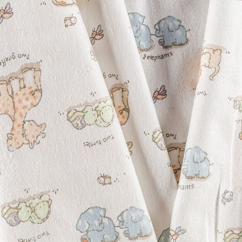 Фланель 060-00652 белый принтованный