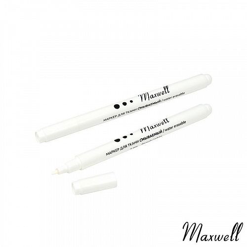 Маркер Maxwell для ткани исчезающий 1 мм MAX-WW10 белый