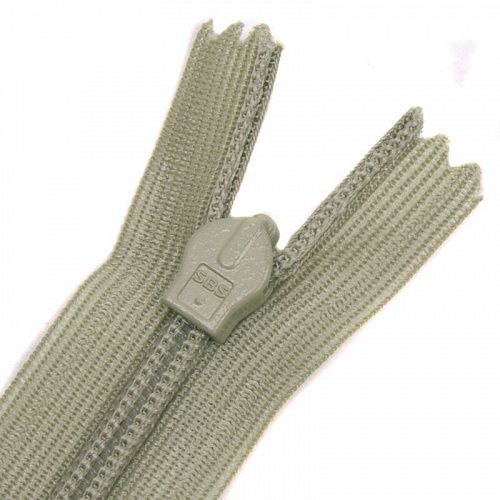 Молния потайная 60 см н/р SBS-60-172 бежево-оливковый
