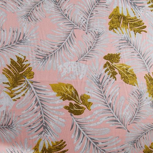 Штапель 069-17431 нежно-розовый принтованный