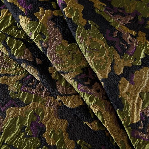 Жаккард на органзе Moschino 017-19184 черный мультиколор