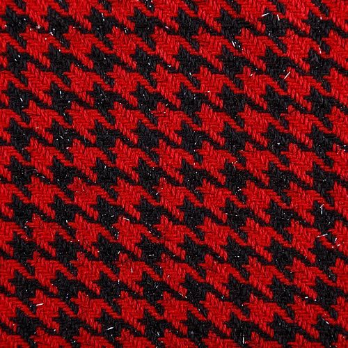 Твид 052-05411 черно-красный пье-де-пуль