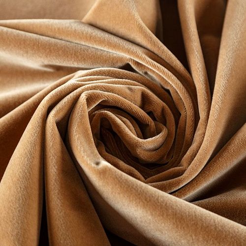 Бархат 002-06315 карамельный однотонный