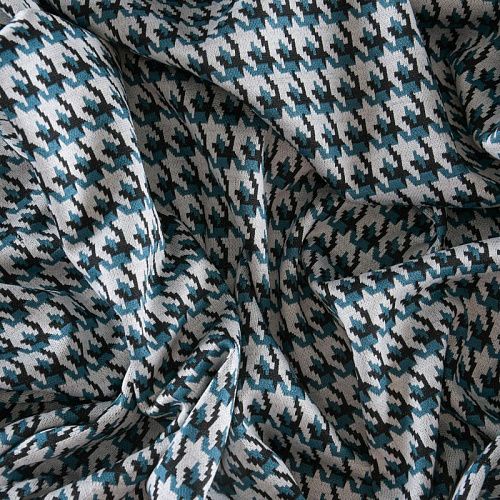 Трикотаж 056-11760 бирюзово-молочный