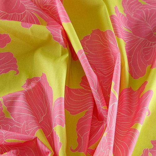 Хлопок 063-17028 желтый принтованный