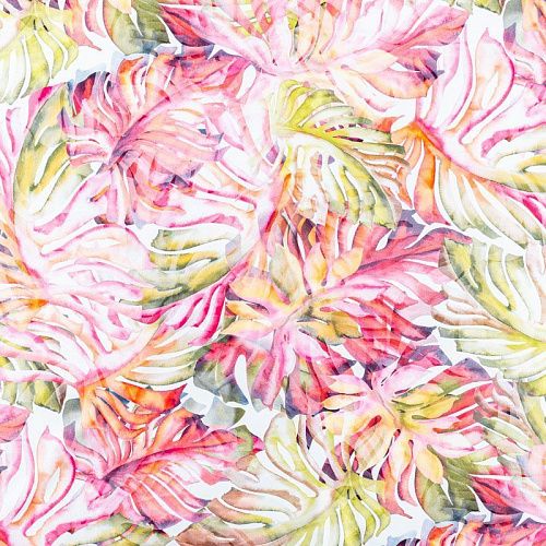 Лайкра 005-01246 белый принтованный