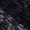 Сетка с вышивкой и пайетками 055-20761 черный