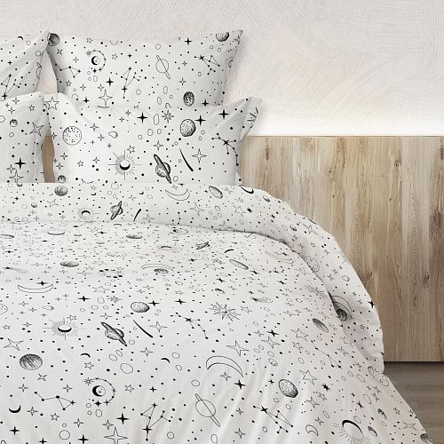 Перкаль 007-13845 белый принтованный