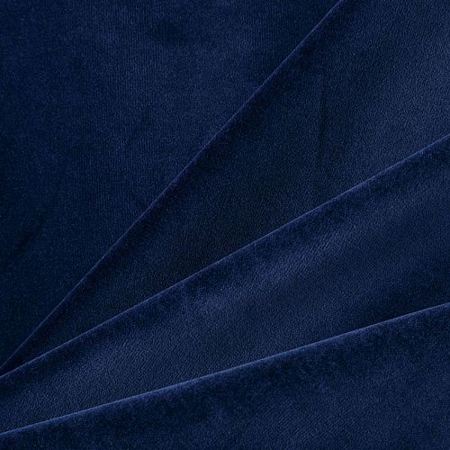Бархат 002-06299 полуночно-синий однотонный