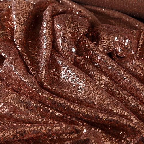Пайетки на сетке 055-19009 медный