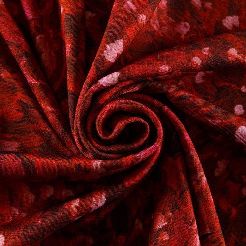 Джерси 014-12445 красный принтованный