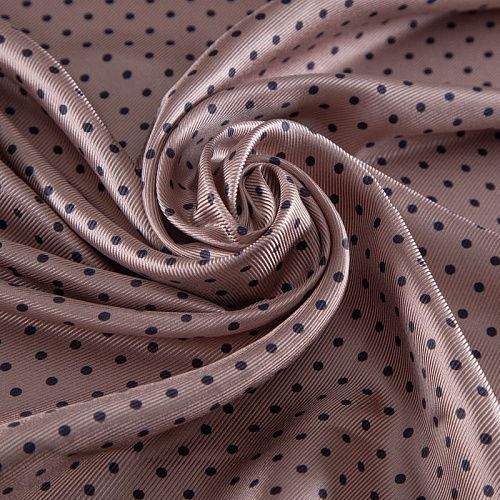 Твил-шелк натуральный 064-20328 капучино принтованный