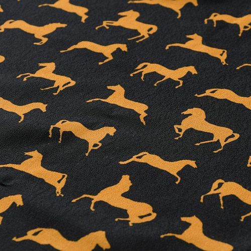 Вискоза 009-12065 черный принтованный