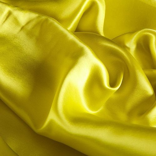 Вискоза атласная 009-16514 лимонно-желтый однотонный