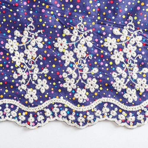 Шитье 067-07612 фиолетово-синий принтованный