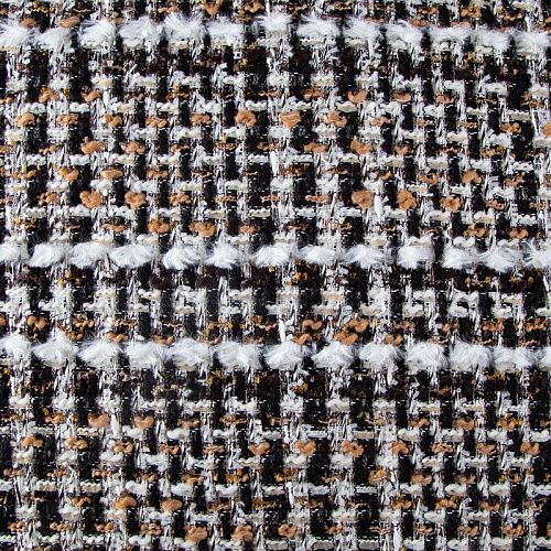 Твид шерстяной 052-19806 молочно-карамельный мультиколор