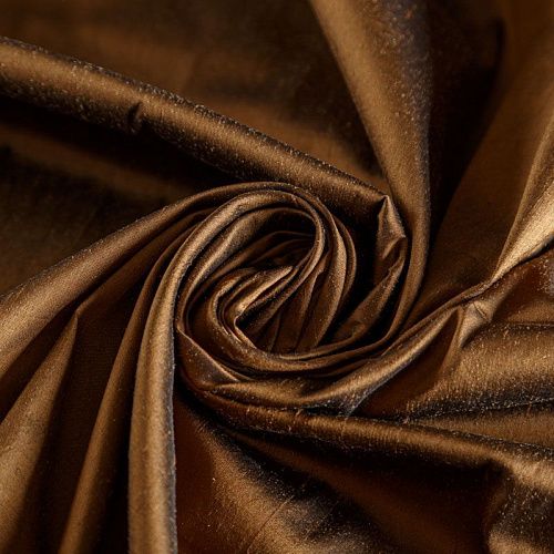 Дикий шелк 016-04905 бронзово-коричневый однотонный